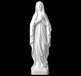 SYNTHETIC MARBLE VIRGIN OF LOURDES